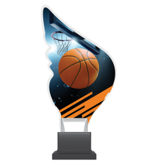 Trofeum z plexy na podwyższeniu - KOSZYKŚWKA