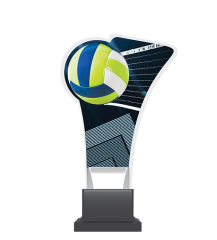 Trofeum z plexy na podwyższeniu - siatkówka