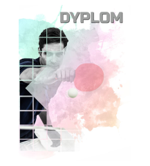 Dyplom papierowy - tenis stołowy