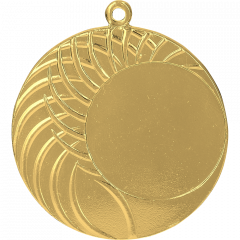 Medal złoty ogólny z miejscem na emblemat 25 mm - medal stalowy
