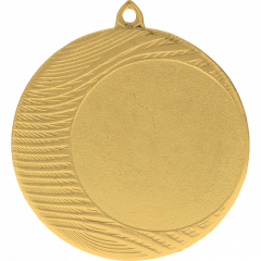 Medal złoty ogólny z miejscem na emblemat 50 mm - medal stalowy