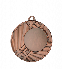 Medal brązowy z miejscem na emblemat 25 mm - medal stalowy