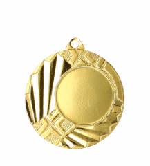 Medal złoty z miejscem na emblemat 25 mm - medal stalowy