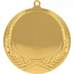Medal złoty ogólny z miejscem na emblemat 50 mm - medal stalowy