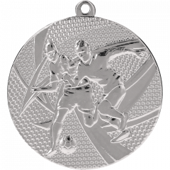 Medal srebrny- piłka nożna - medal stalowy