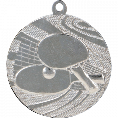 Medal srebrny - tenis stołowy - medal stalowy