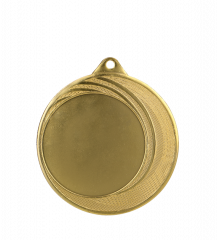 Medal złoty ogólny z miejscem na emblemat 50 mm - medal stalowy