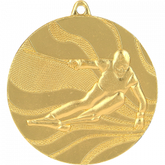 Medal złoty zjazd narciarski - medal stalowy