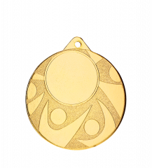 Medal złoty ogólny z miejscem na emblemat 25 mm - medal stalowy