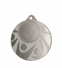 Medal srebrny ogólny z miejscem na emblemat 25 mm - medal stalowy