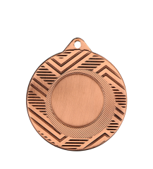 Medal brązowy ogólny z miejscem na emblemat 25 mm - medal stalowy