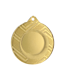Medal złoty ogólny z miejscem na emblemat 25 mm - medal stalowy