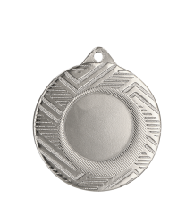 Medal srebrny ogólny z miejscem na emblemat 25 mm - medal stalowy