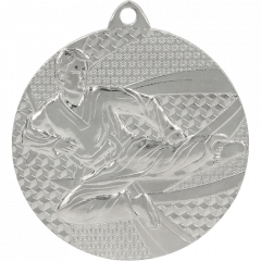 Medal srebrny- karate - medal stalowy