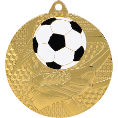 Medal złoty- piłka nożna - medal stalowy