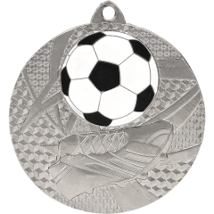 Medal srebrny- piłka nożna - medal stalowy