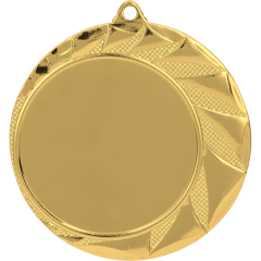 Medal złoty ogólny z miejscem na emblemat 50 mm - medal stalowy