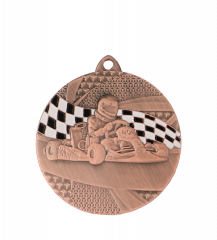 Medal brązowy gokart - medal stalowy