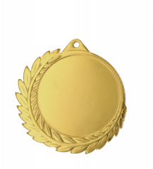 Medal złoty ogólny z miejscem na emblemat 50 mm - medal stalowy