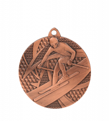 Medal brązowy zjazd narciarski - medal stalowy