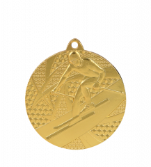 Medal złoty zjazd narciarski - medal stalowy