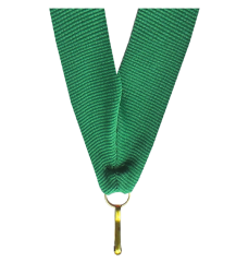 Wstążka 11 mm - zielono-biało-pomarańczowa