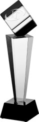 Trofeum szklane grawerowane z etui